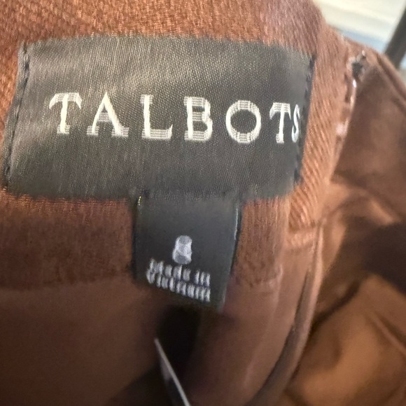 Talbots Brown Linen Blend Skirt Set - Picture 10 of 16